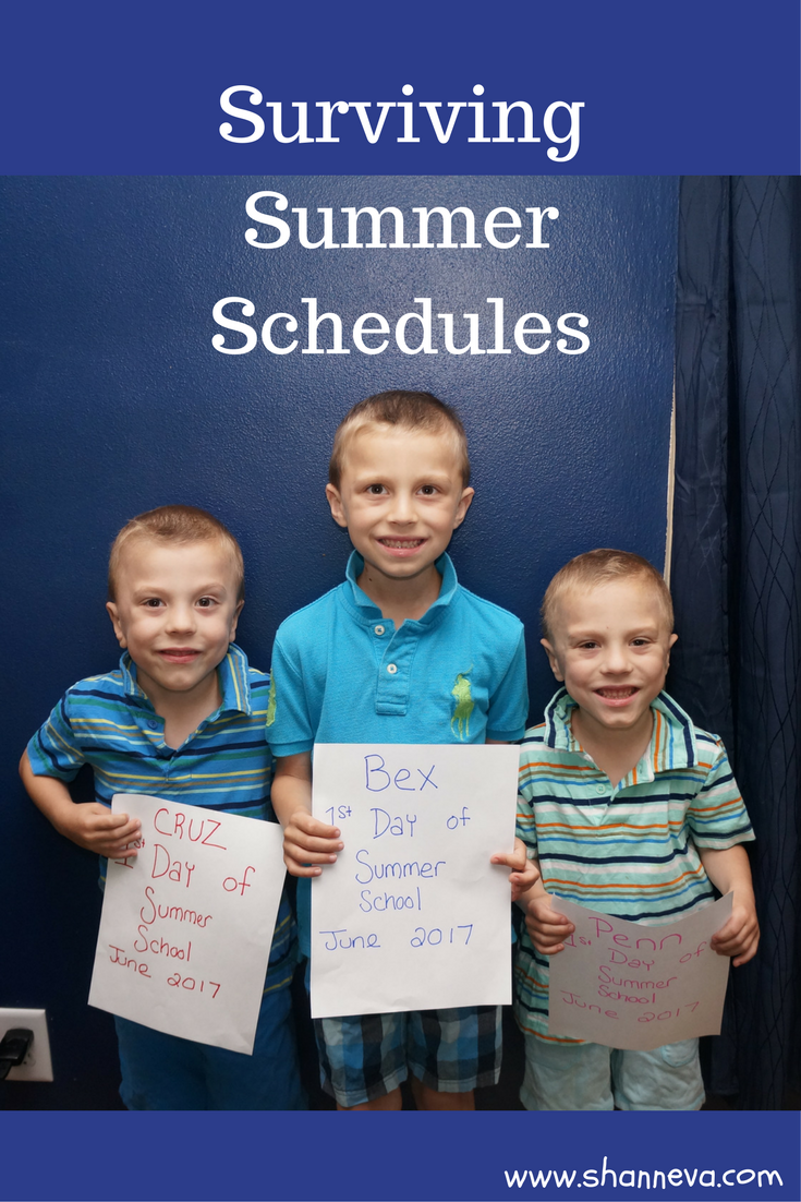 Surviving summer schedules with tips on planning. Make your events and activities easier and more fun with a few simple ideas.