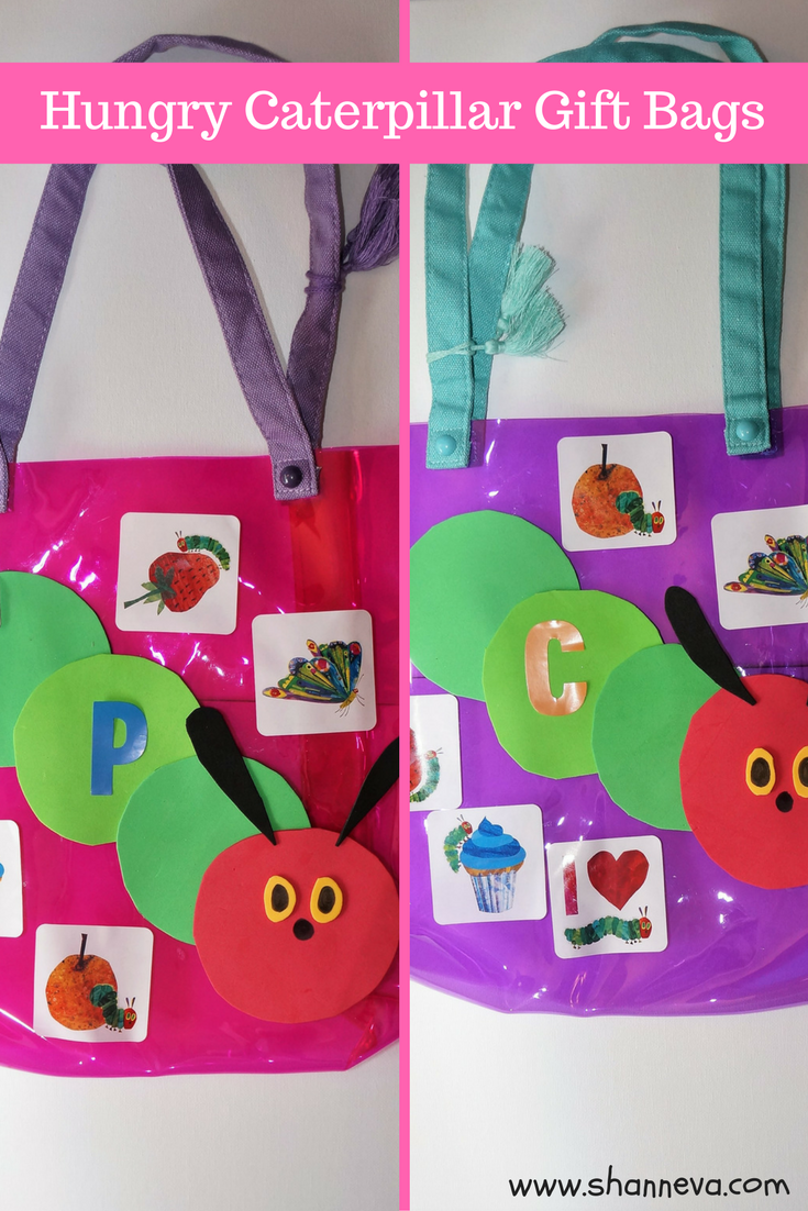 Very Hungry Caterpillar inspired treat or swag bags