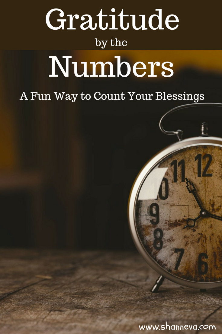 Count your blessings in a unique and fun way every week. Gratitude by the numbers is a cool way to think of things.