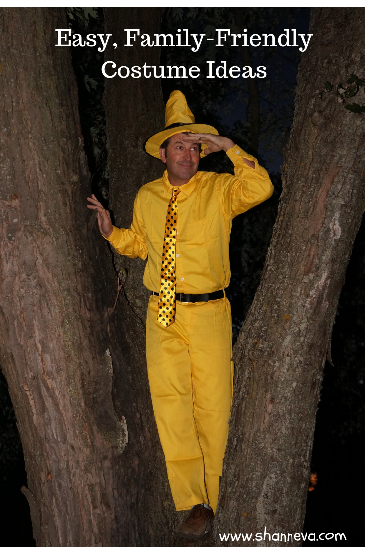 easy family friendly costumes #halloweencostumes #manintheyellowhat #curiousgeorge #costume #familyfriendlycostume
