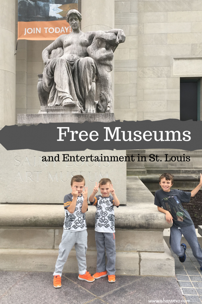 Free Museums and Entertainment in St. Louis, MO. If you're looking for free activities while in St. Louis here are reviews of the Art Museum and the St. Louis Science Center.